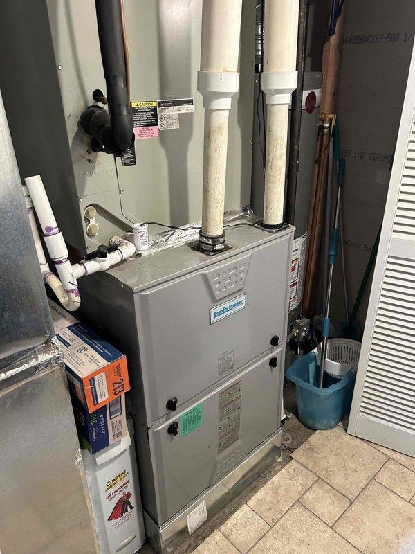 Completed comprehensive AC tune-up on 25-year-old residential cooling system per customer request for routine maintenance. Performed thorough coil cleaning on both indoor evaporator coil and outdoor condenser unit, inspected refrigerant lines and electrical connections, verified proper system operation, and replaced air filter. System showed no operational issues and is functioning within normal parameters for unit age.
