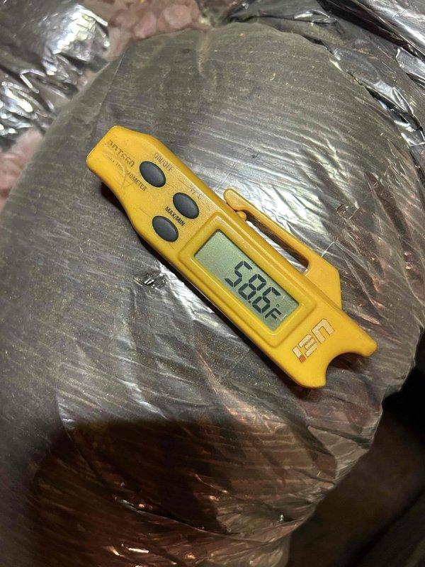 Completed annual preventative maintenance tune-up on three geothermal HVAC systems in basement as part of Gold Level care plan. Inspected all three units, checked washable filters, verified system pressures reading at 0 PSI on expansion tank gauge, and measured supply air temperature at 58.5°F. All systems operating within normal parameters with no issues identified.