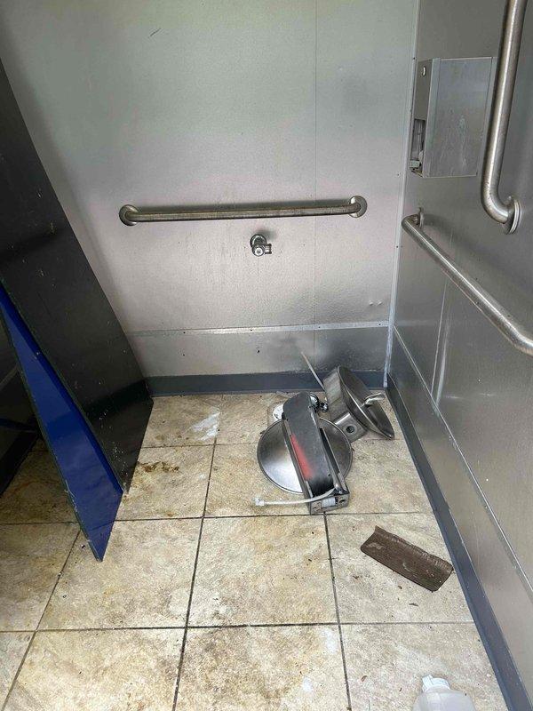 Performed comprehensive plumbing inspection of bathroom fixtures including toilet, shower valve, and faucet assembly per customer request. Conducted thorough examination of all components, tested water flow and drainage systems, and inspected grab bar installations and shower pan integrity. All fixtures found to be functioning properly with no leaks, drainage issues, or mechanical defects detected at time of inspection.