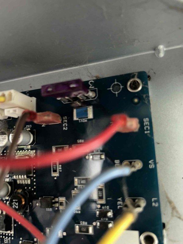 Responded to no cooling call on 12-year-old Carrier system with complete unit failure. Upon arrival, verified system was not operating with no tripped breakers at electrical panel. Checked Carrier Infinity Touch thermostat which displayed fault code 179 indicating communication failure between indoor unit and outdoor condenser. Inspected control board wiring and connections, identifying compromised communication circuit between thermostat control and outdoor unit. Traced low-voltage wiring from thermostat through air handler to outdoor disconnect. Diagnosed failed control board in outdoor condensing unit preventing system startup and communication with Infinity control system. Presented repair options including control board replacement versus full system replacement given age and condition of 12-year-old equipment.
