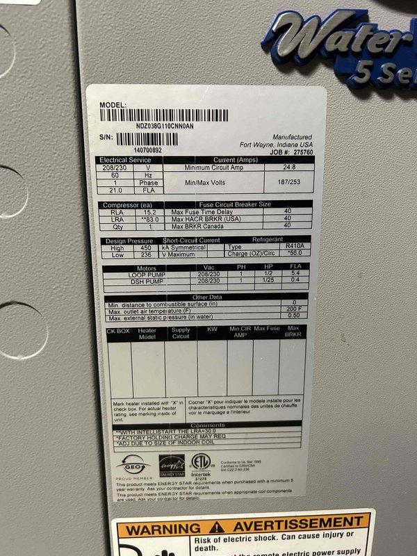 Responded to no cooling complaint on 12-year-old upstairs electric HVAC system. Upon arrival, confirmed indoor unit was running but not producing cool air. Performed diagnostic evaluation of the system, including inspection of the indoor air handler and associated components. Examined the R410A refrigerant system, electrical connections, and compressor operation per manufacturer specifications on the unit nameplate (Model ND23BG10CN0GN0AN). Identified issue preventing proper cooling cycle. Inspected coil assembly, refrigerant lines, and mechanical connections showing normal wear consistent with system age. Customer advised of findings and repair options to restore cooling functionality to the upstairs zone.