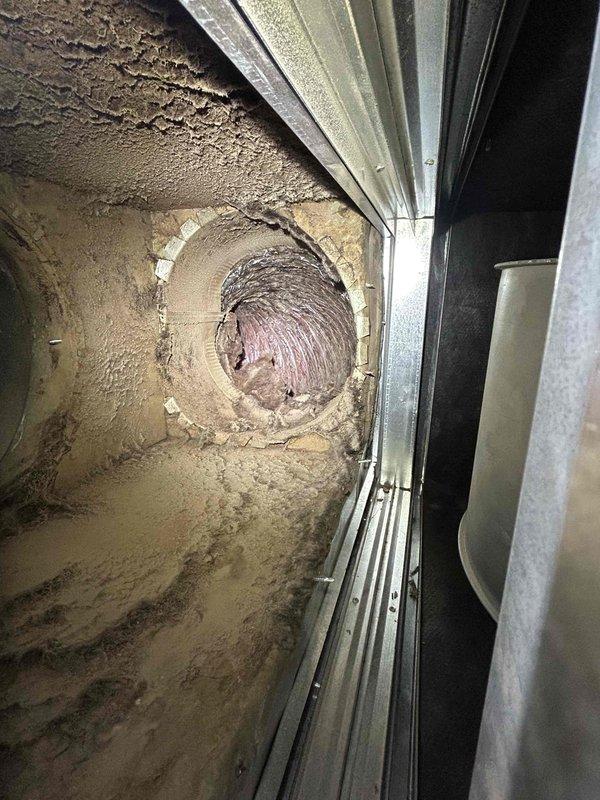 Completed USA Gold Single Annual recurring maintenance service on AC/GF system located in basement. Performed comprehensive inspection of indoor unit and air handling components. Replaced 16x25x1 air filter which showed moderate dust accumulation and discoloration consistent with normal usage cycle. Inspected ductwork and interior components, noting normal operational wear on insulation surfaces. All system components functioning within normal parameters. Unit operational upon completion of maintenance visit.