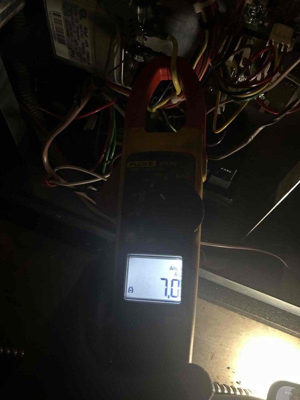 Completed comprehensive maintenance tune-up on dual geothermal HVAC systems and humidifier pad replacement (#35) located in basement. Performed diagnostic testing including amperage draw verification (7.0 amps recorded) and supply air temperature measurement (48.3°F), inspected electrical connections and components, verified proper system operation, and documented equipment condition; customer to provide replacement air filters (30x36x2 and 16x16x1) for future service.