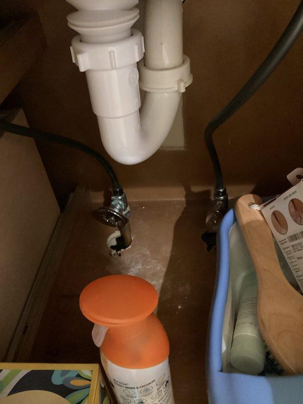 Completed scheduled plumbing preventive service assessment, inspecting all accessible plumbing fixtures and connections. Performed thorough visual inspection of under-sink plumbing in bathroom, verifying proper P-trap configuration, secure pipe connections, and absence of leaks or moisture damage. All plumbing components found to be in good working order with no immediate concerns identified.
