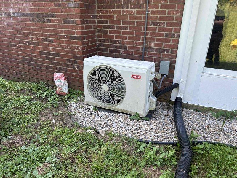 Completed comprehensive Care Plan maintenance on multi-zone system including heat pump/air handler, mini-split unit, and humidifier. Performed tune-up procedures on outdoor condensing unit (Model 619PE0018BBMA), inspected refrigerant lines and electrical connections, and replaced humidifier pad #10 and 20x20x1 air filter. All equipment operating within manufacturer specifications upon completion.