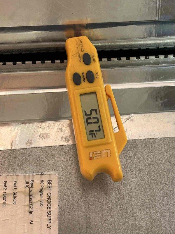 Performed Club Single maintenance service on air conditioning system located in guest bedroom. Conducted electrical diagnostics using clamp meter, recording amperage draw of 38.1A and voltage readings to verify proper compressor and system operation. Steam humidifier in guest floor area was noted as not covered under the maintenance agreement and was not serviced during this visit. All accessible AC components were inspected and tested to ensure system functionality and performance within manufacturer specifications.