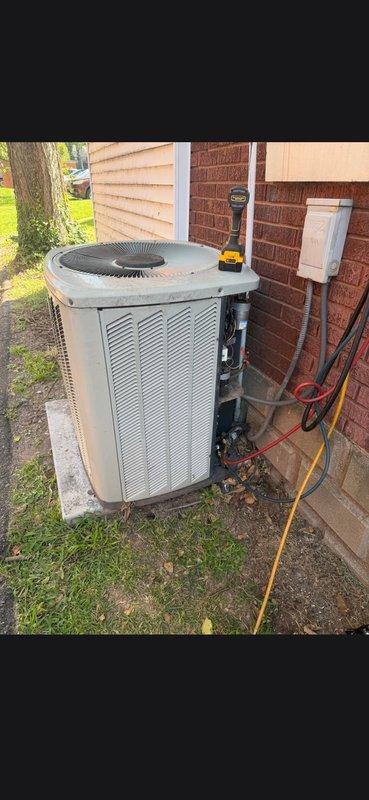 Completed full residential HVAC system installation consisting of a Bryant 3-ton, 14.3 SEER2 single-stage air conditioning unit (model GA5SAN03600W) with matching Bryant evaporator coil (model CVAVA3621XMA). Removed and properly disposed of existing equipment, installed new condensing unit on exterior concrete pad with appropriate clearances from structure, and mounted new evaporator coil in air handler system. Ran refrigerant lines, completed all electrical connections to outdoor unit, pulled necessary permits, and performed system startup with diagnostic testing to verify proper operation, pressures, and airflow. Equipment registered for warranty coverage including 5-year parts and 1-year labor protection.