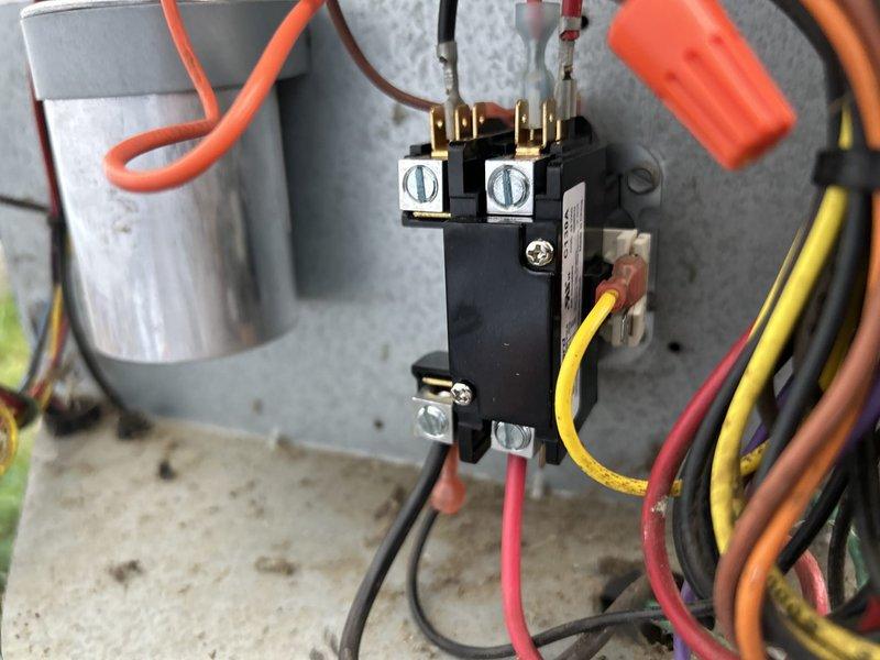 Replaced defective defrost control board and contactor on heat pump system under parts warranty. Performed nitrogen leak test on outdoor unit due to previous leak history on outdoor pressure switch that was replaced in 2023. Parts were picked up from Ferguson supply house, installed, and system was tested for proper operation. All electrical connections were secured and verified for safety and functionality.