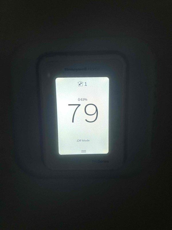 # HVAC Maintenance - Club Single

Performed comprehensive AC tune-up on four-year-old system with outdoor condensing unit and air handler both located in garage. Conducted routine preventive maintenance including system inspection, performance testing, and temperature verification. Supply air temperature measured at 53.5°F, confirming proper cooling operation. Thermostat verified in off mode with ambient temperature reading of 79°F. All components operating within normal parameters with no deficiencies noted. System maintenance completed per manufacturer specifications.