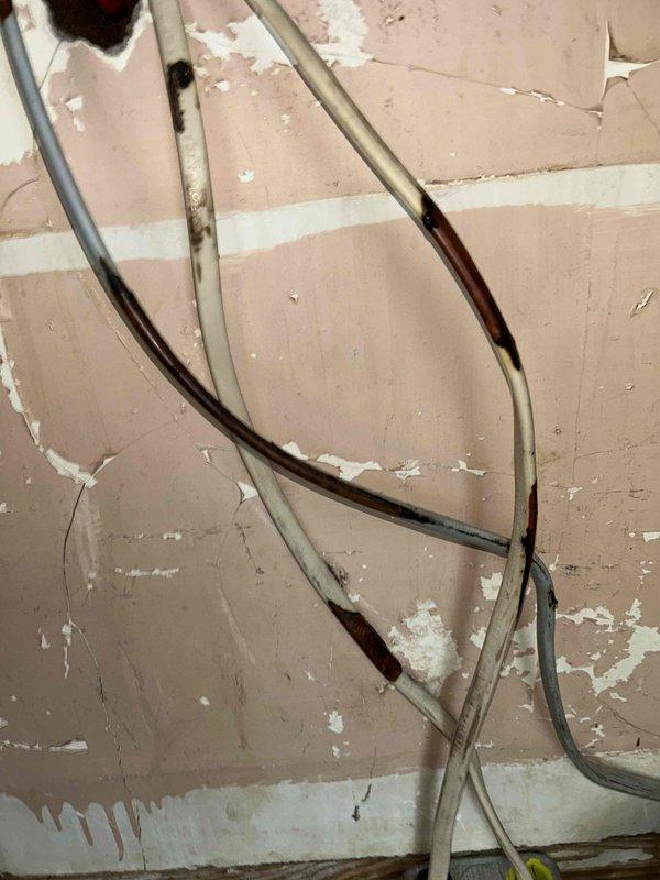 Responded to electrical service call regarding dishwasher outlet with visible signs of burning and heat damage. Inspected the dedicated dishwasher receptacle and discovered evidence of arcing and thermal damage to the outlet and surrounding wiring connections. Replaced the damaged outlet with a new GFCI-protected receptacle, verified proper wire terminations, and tested for correct voltage and ground continuity. Confirmed safe operation and advised customer that the dishwasher circuit is now secure for use.