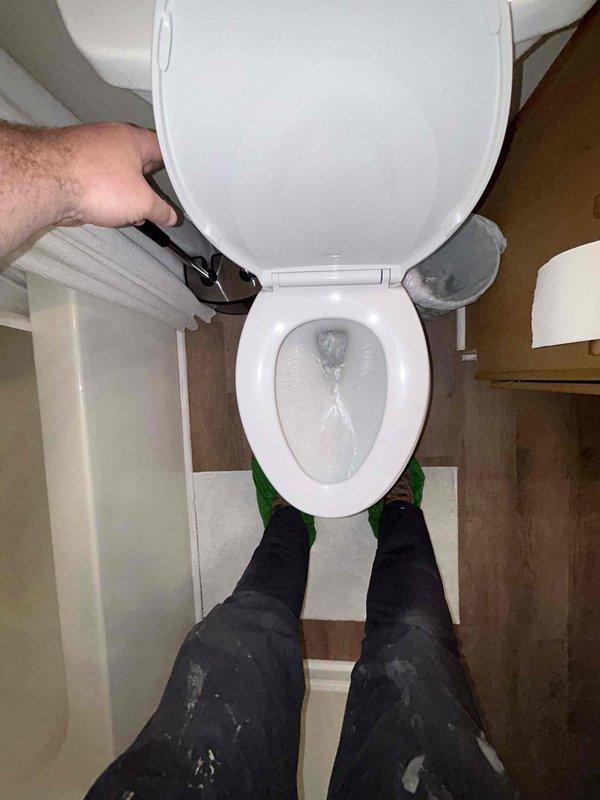 Completed routine plumbing inspection as part of preventative service agreement. Inspected toilet fixture, water supply connections, and washing machine plumbing connections for leaks, proper operation, and potential issues. All plumbing fixtures examined were found to be in working order with no visible leaks or immediate concerns noted at time of inspection.