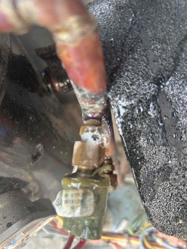 Responded to Unit 4 hallway system with low refrigerant charge indicated by subcooling reading of 5°F and elevated superheat. Performed diagnostic testing confirming refrigerant loss on circuit. Added refrigerant to system and recommended comprehensive leak search to identify source of refrigerant loss and determine repairability of leak location.