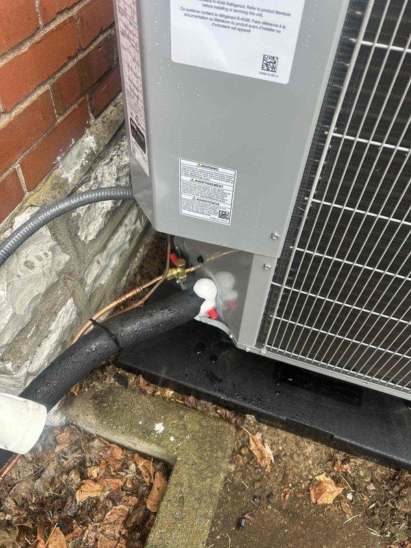 Responded to callback for HVAC system not maintaining setpoint, with indoor temperature reading 75°F despite thermostat set to 72°F. Upon arrival, performed comprehensive system diagnostics using manifold gauges to check refrigerant pressures and verify proper system operation. Inspected outdoor condensing unit and electrical disconnect, confirmed all connections secure and unit operating within normal parameters. System tested and found cooling properly after diagnostic evaluation. Documented equipment condition with photos for service records.