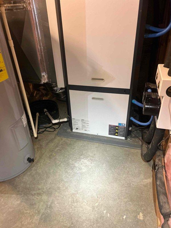 Conducted attic and mechanical room assessment for whole-home dehumidifier installation estimate. Inspected existing HVAC air handler unit located in attic space and evaluated mechanical room equipment configuration to determine optimal integration points for IAQ enhancement system. Documented current system layout including ductwork routing, electrical access points, and available installation space to provide comprehensive dehumidification solution recommendations.