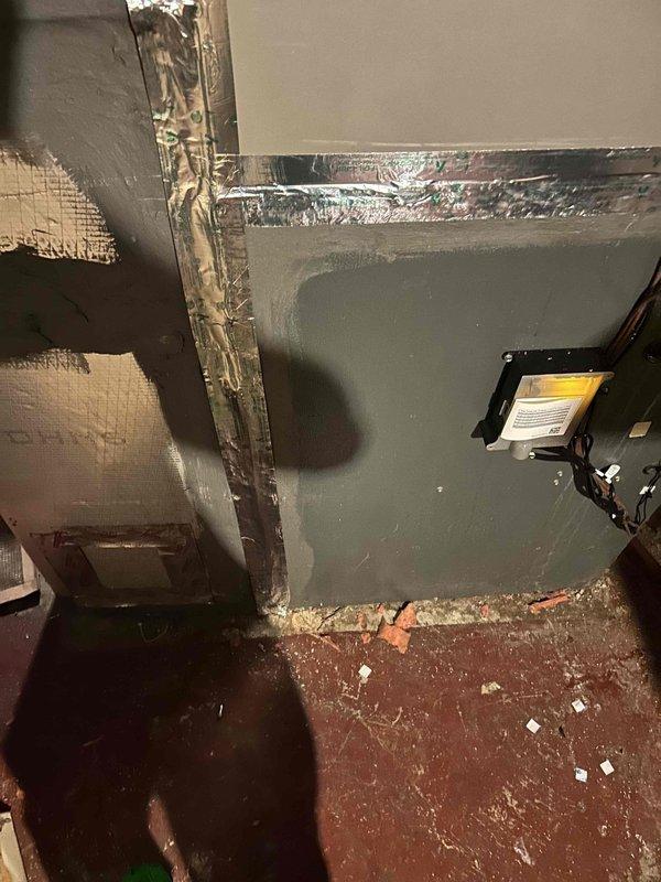 Performed system evaluation on recently installed heat pump and coil following ductwork modifications. Assessed return air configuration exiting from rear of gas furnace and documented current installation with photos. Identified need for additional duct modifications to correct airflow restrictions. System requires further adjustment of refrigerant charge once proper airflow is established through modified return plenum. Furnace cleaning recommended as part of optimization process.