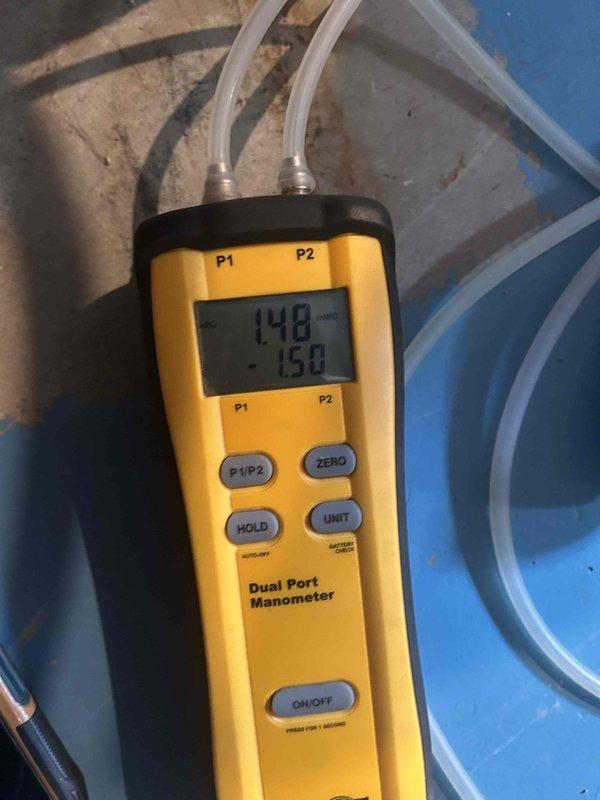 Completed comprehensive Care Plan tune-up on residential heating system. Performed combustion analysis using dual port manometer, recording pressure readings to verify proper gas valve operation and system performance. Inspected burner assembly, confirmed all burner ports were clean and firing properly with no obstructions or flame roll-out concerns. All components found operating within manufacturer specifications, and unit left in safe, efficient working condition.