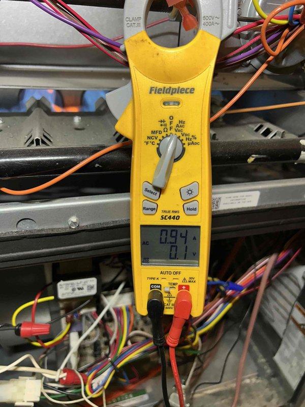 Completed comprehensive Care Plan maintenance on gas furnace and air conditioning system. Performed thorough inspection of furnace interior components including heat exchanger, burner assembly, gas valve, and electrical connections. Verified proper wire terminations and connections throughout control circuit, tested capacitor readings using clamp meter showing 0.94 MFD, and confirmed all safety controls operational. System operating within manufacturer specifications with no deficiencies noted.