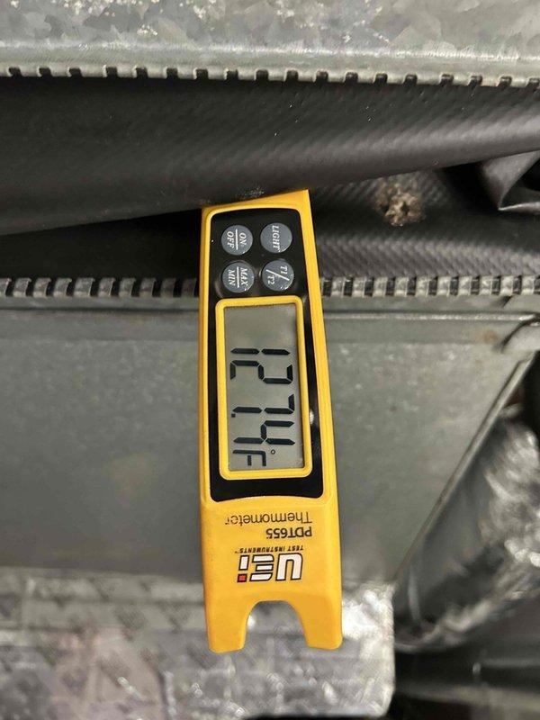 Completed Gold Level prepaid maintenance on a single-system HVAC unit. Performed comprehensive system diagnostics including temperature differential measurements showing 17.1°F at supply ductwork and electrical current testing indicating 0.41 amp draw with proper voltage readings. Inspected all accessible components, verified proper airflow through flexible ductwork, and confirmed system operational parameters are within manufacturer specifications.