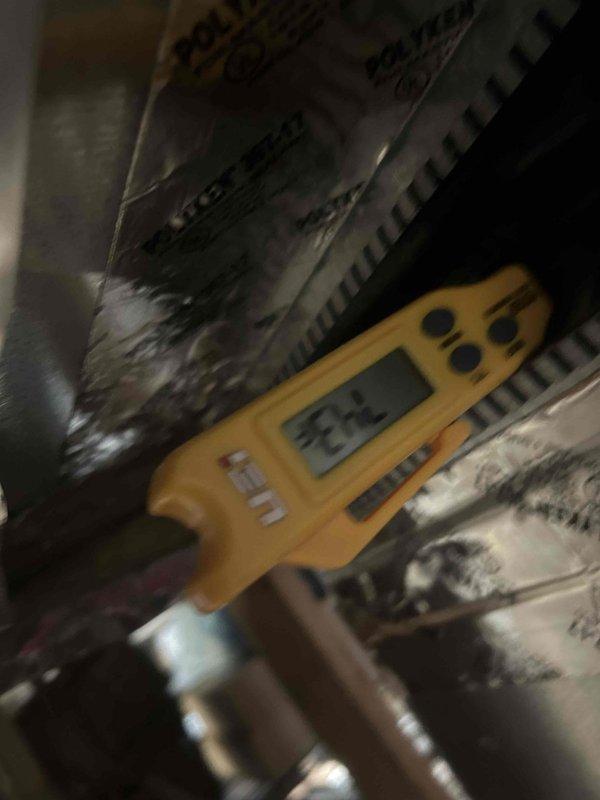 Completed Gold Level preventive maintenance on dual geothermal split system with indoor units located in basement and attic as part of prepaid Club Duo membership. Performed comprehensive system diagnostics including pressure testing with calibrated gauges and temperature differential measurements using digital instrumentation on both zones to verify proper refrigerant charge and system performance.