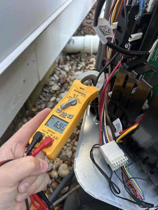 Completed Gold Level preventive maintenance tune-up on residential HVAC system as part of prepaid care plan agreement. Performed comprehensive inspection of evaporator coil assembly, verifying fin condition and heat exchanger integrity. Conducted electrical diagnostics on outdoor condensing unit, measuring voltage and amperage at control board terminals to ensure proper system operation. All components found operating within manufacturer specifications. Customer-supplied air filters were not installed per service agreement terms. System checked and left in proper working order.