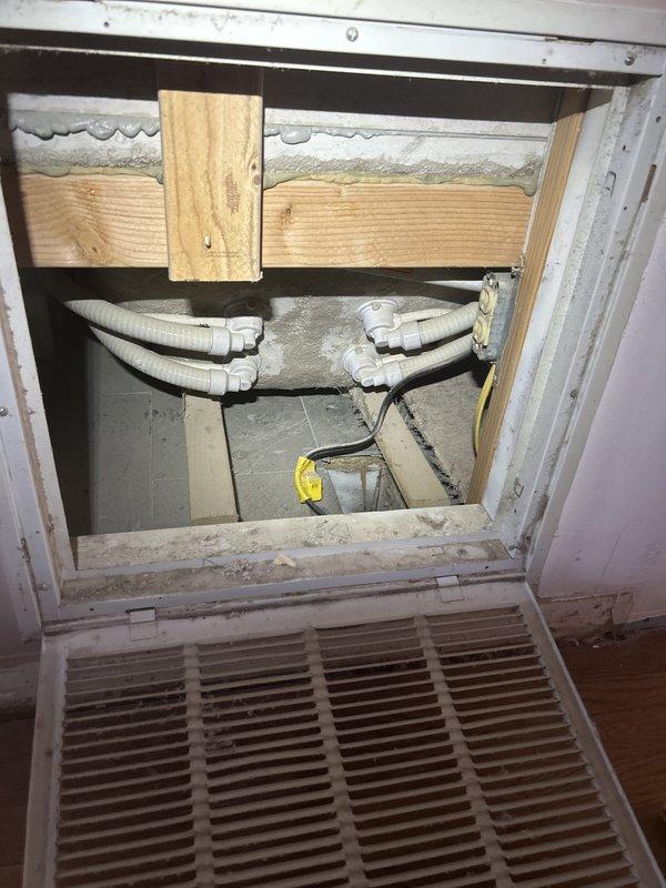 Responded to no cooling call on 5-year-old air conditioning system with indoor blower short cycling issue. Upon arrival, found unit located in basement experiencing repeated start-stop cycles lasting only a few seconds each. Performed diagnostic evaluation of the gas furnace/AC combination unit and thermostat operation. Inspected blower motor, control board, flame sensor, and electrical connections. Verified thermostat settings on Honeywell ProSeries unit set to cooling mode at 69 degrees. Examined accessible ductwork and system components through floor access panel. Customer had recently changed filter within 1-2 days prior to service call, ruling out airflow restriction as primary cause. Identified and resolved short cycling condition, restoring normal blower operation and cooling function to the system.