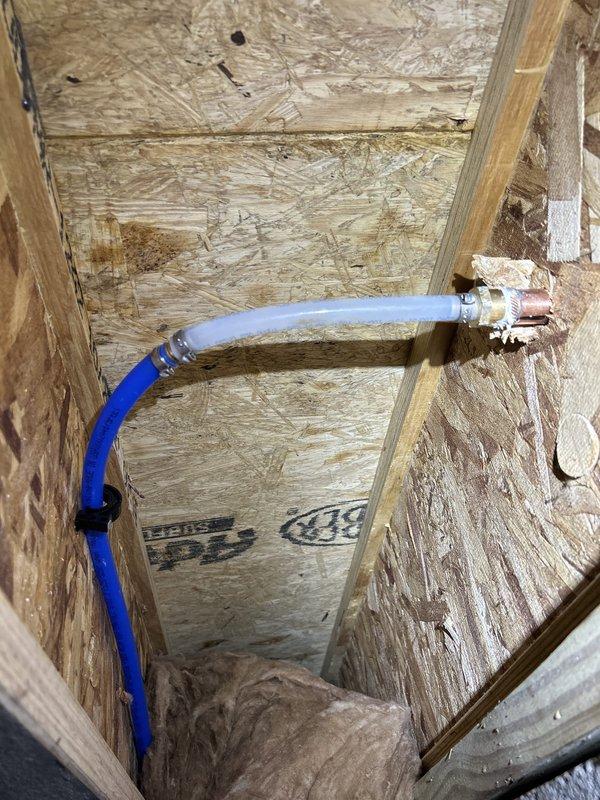 Replaced existing exterior hose bib with a Woodford Model 27 CP freeze-proof wall hydrant (8-10 inch length) on brick exterior wall. Performed tankless water heater flush service and completed comprehensive whole home plumbing inspection, identifying all accessible plumbing components and fixtures for proper operation and potential concerns.