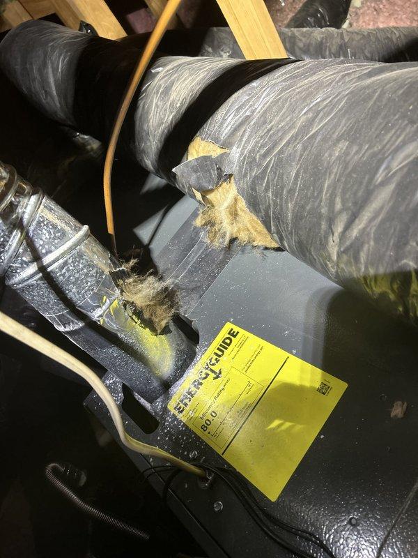 Completed comprehensive air conditioning tune-up and maintenance inspection on attic-mounted air handler unit as part of club membership care plan. Performed standard preventive maintenance procedures including filter inspection, electrical connections check, refrigerant level verification, condensate drain assessment, and ductwork examination. All HVAC components, flexible ductwork, and distribution system connections were found to be in functional operating condition with normal dust accumulation typical for attic installations.