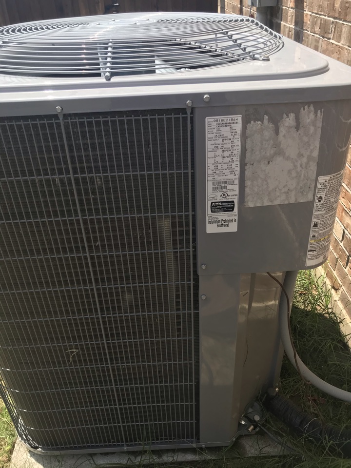 Ac service on carrier system in little elm tx 