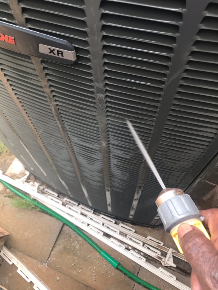 Ac service on Trane system in Oak Point Tx