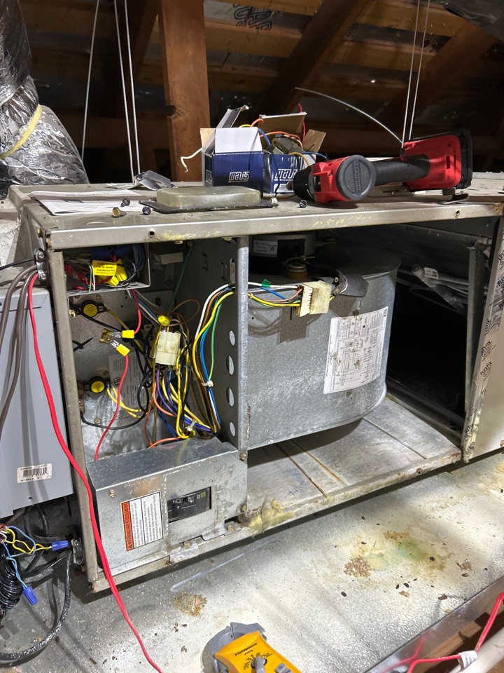 Working on carrier electric heater. 