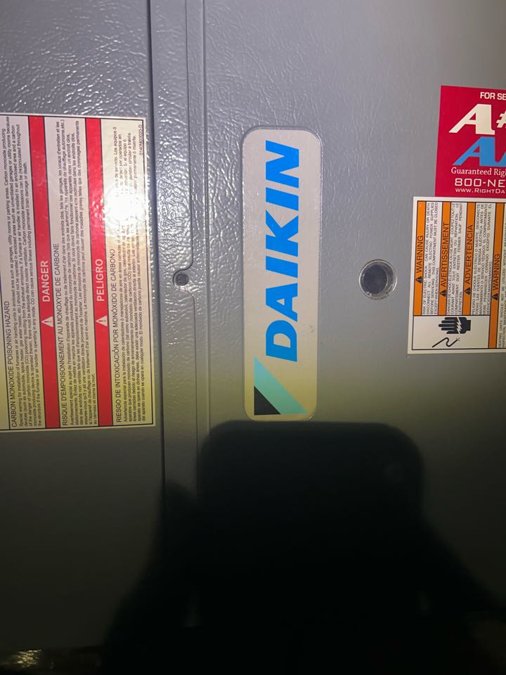 AC service on Daikin system in flower mound Texas