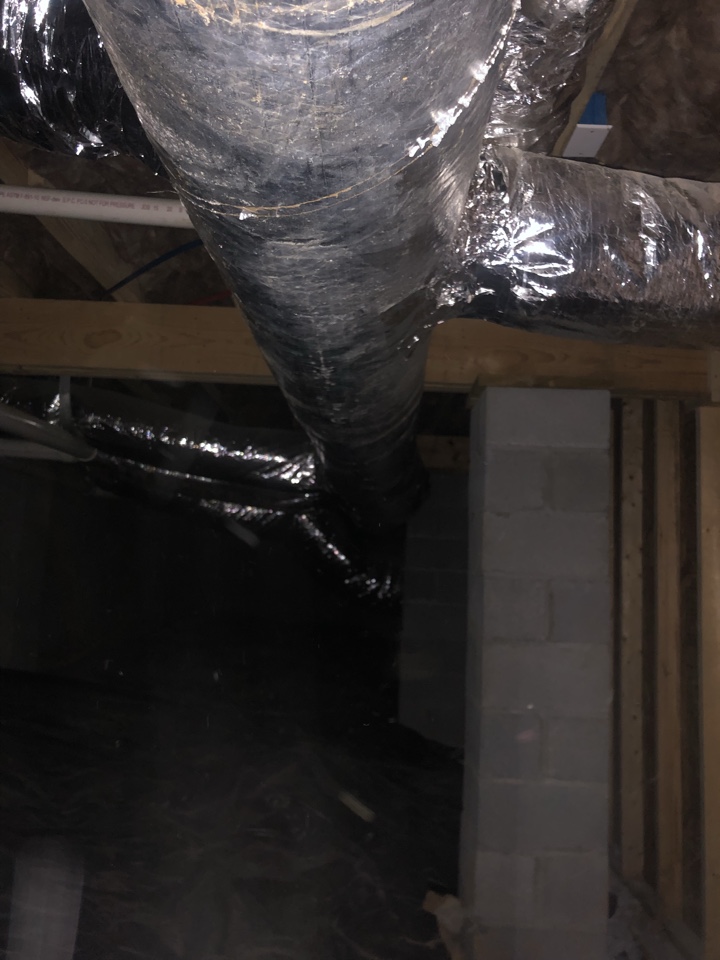 Finished duct seal and run replacement 