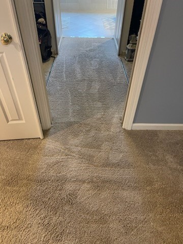 Restretched carpet at this home in Roswell, GA. 