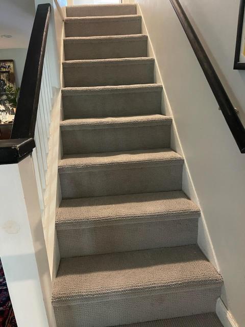Installed carpet in a closet and stairs in Decatur, GA.