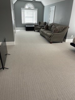 Carpet installed throughout rooms, at this home in Villa Rica, GA.