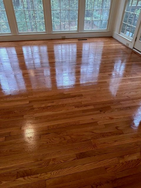 Completed a beautiful sand and finish on these floors in Fayetteville, GA. Completed a beautiful sand and finish on these floors in Fayetteville, GA.