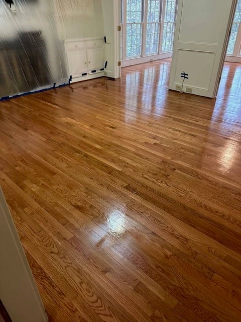 Completed a beautiful sand and finish on these floors in Fayetteville, GA. Completed a beautiful sand and finish on these floors in Fayetteville, GA.