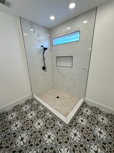 Wrapping up a master bath remodel in Villa Rica, GA - just waiting on the shower glass enclosure to be installed. 
