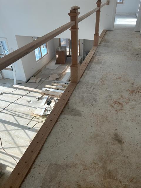 We installed some of the stair parts at this home in Wedowee, AL. Looking forward to starting the engineered hardwood next.