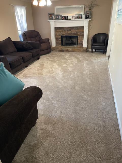 Installed new carpet and pad at a home in Dallas, GA today.
