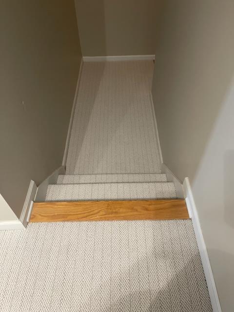 Installed beautiful new patterned carpet & pad at this home in Villa Rica, GA. 