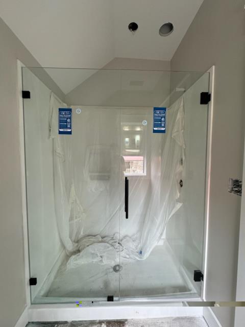 We installed new heavy glass shower enclosures at this new home build in Wedowee, AL. 
