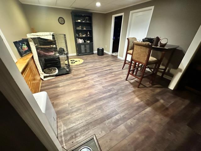 Installed new click/lock LVP in this basement in Dallas, GA.