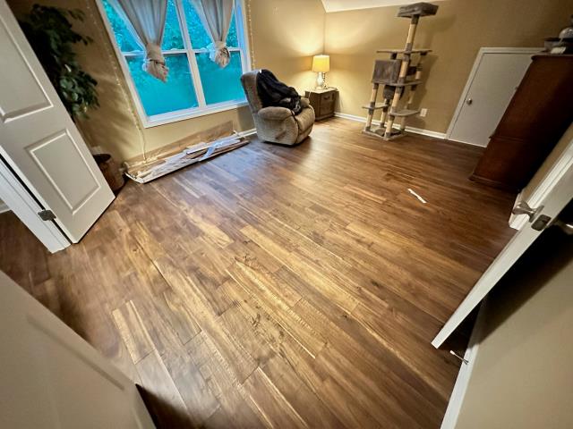 Installed new solid pre-finished hardwood at this home in Dallas, GA.