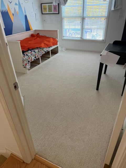 
We installed new carpet in two rooms at this home in Alpharetta, GA.