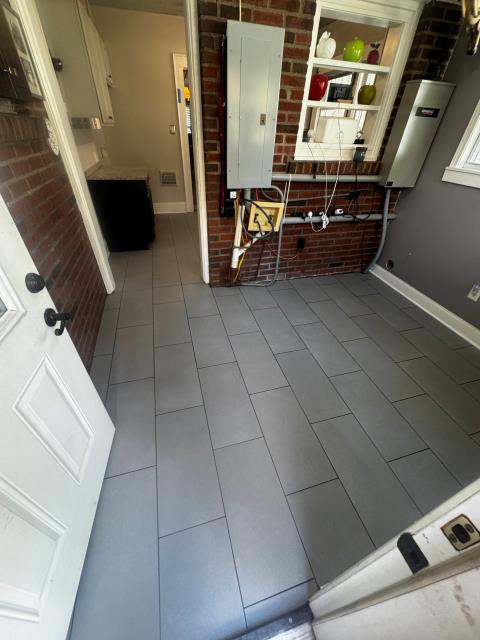 Completed a new floor tile installation at this home in Atlanta, GA. 