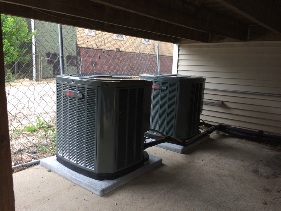 TDH install double Trane combo. 