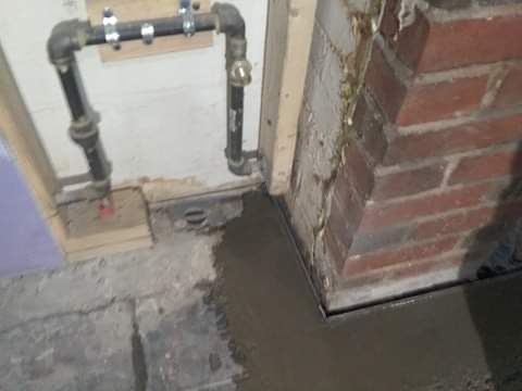 waterproofing almost complete! 
