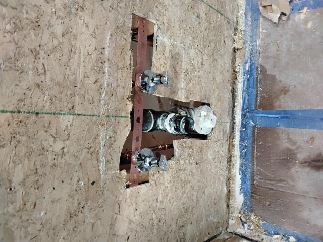 Plumbers report/ inspection: After inspecting waterline reroute technician found improper fittings in the wall going to three fixtures. The bathroom vanity, the bathroom toilet and the icemaker box in the kitchen. There was also improper size valve for the toilet. No strapping on the waterline whatsoever which potentially will cause a leak and knocking in the wall.

The reroute needs to be redone with proper piping, fittings and valves.
 