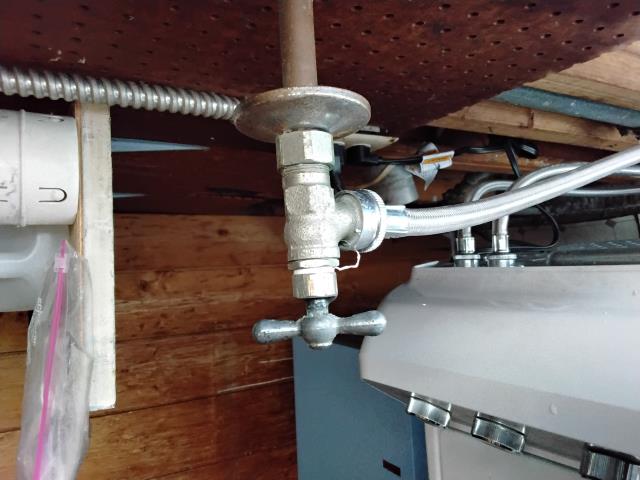 To remove and replace cold and hot laundry bibs will install compression 1/4 turn laundry bibbs and chrome flanges.